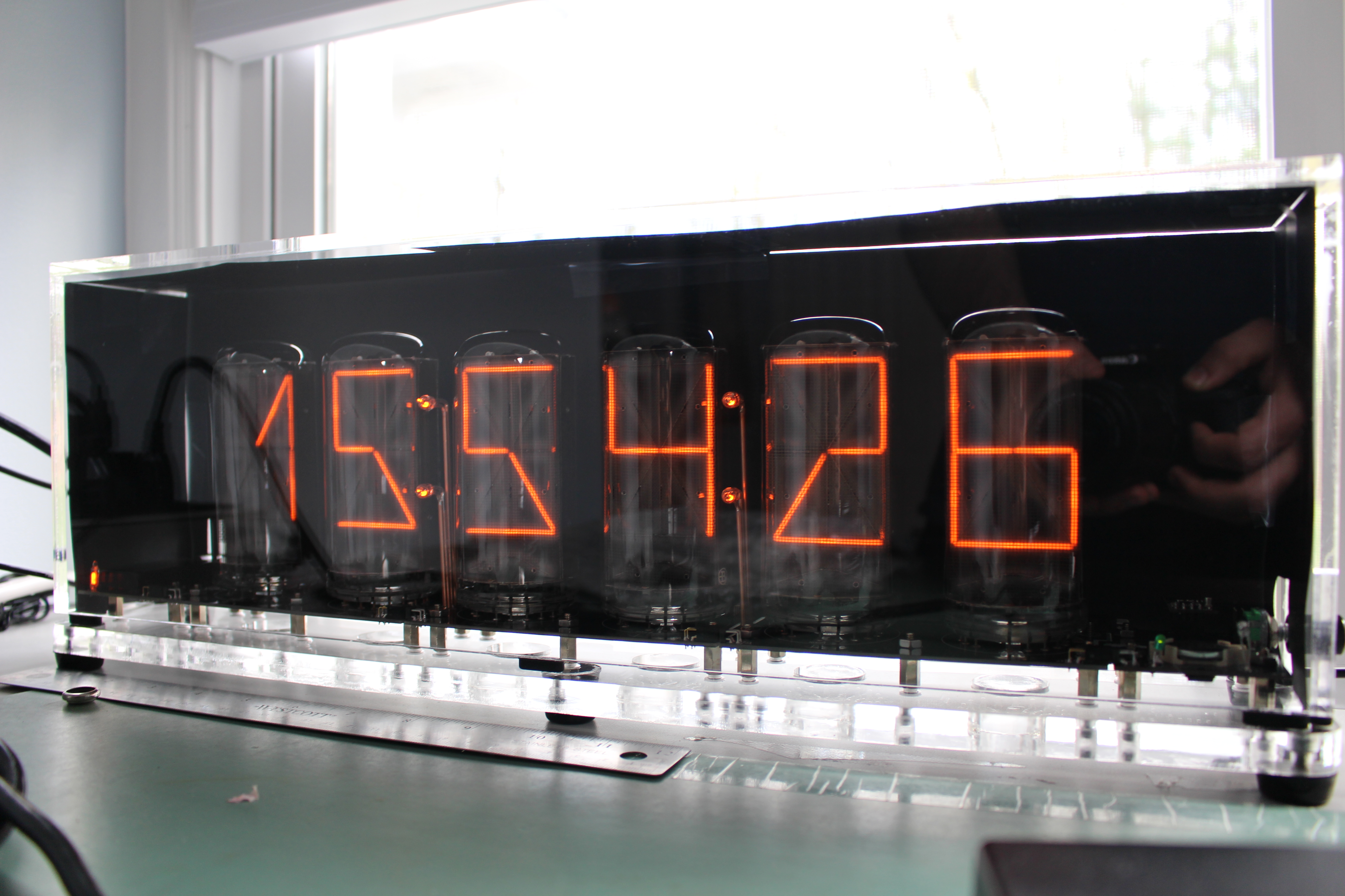 Alphanumeric Nixie Clocks – Medium and Large! Burroughs 7971 and